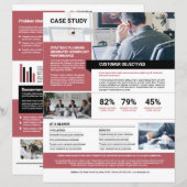 Case Study Flyer Sjabloon (Voorkant / Achterkant)