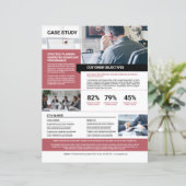 Case Study Flyer Sjabloon (Staand voorkant)