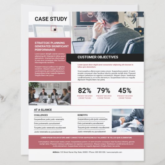 Case Study Flyer Sjabloon (Voorkant)