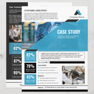 Case Study Flyer Sjabloon | Zakelijke Marketing