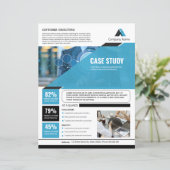 Case Study Flyer Sjabloon | Zakelijke Marketing (Staand voorkant)