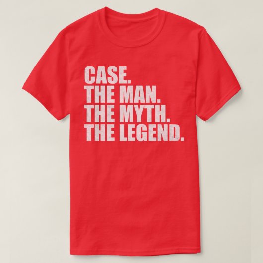 CaseCase Naam Hoesje voornaam T-shirt (Design voorkant)