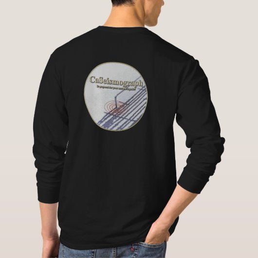 CaSeismoGraph Shirt met lange hoes voor/achter ont (Achterkant)
