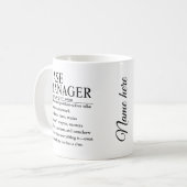 Casemanager Koffiemok (Voorkant links)