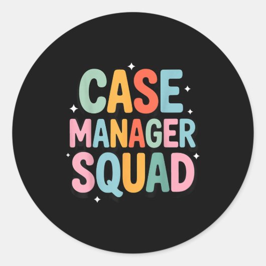 Casemanager Team Ronde Sticker (Voorkant)