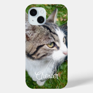 CaseMate iPhone 15 Hoesje met aangepaste kattenfot