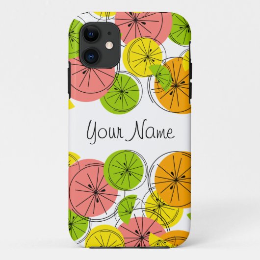 Caseportret Citrus 'Name' iPhone Case-Mate iPhone Case (Achterkant)
