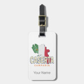Caserta Italië Retro Campania Kaart Souvenir Bagagelabel (Voorkant verticaal)