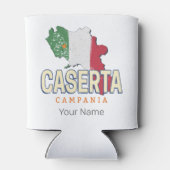 Caserta Italië Retro Campania Kaart  Souvenir Blikjeskoeler (Achterkant)