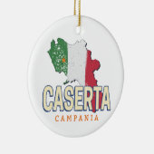 Caserta Italië Retro Campania Kaart  Souvenir Keramisch Ornament (Rechts)