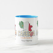 Caserta Italië Retro Campania Kaart  Souvenir Mok (Midden)