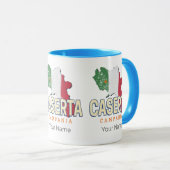 Caserta Italië Retro Campania Kaart  Souvenir Mok (Voorkant rechts)