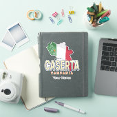 Caserta Italië Retro Campania Kaart Souvenir Sticker (iPad Cover)