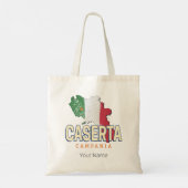 Caserta Italië Retro Campania Kaart  Souvenir Tote Bag (Achterkant)