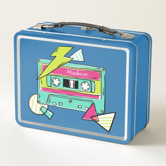 Casette aangepaste tapenaam lunchboxen (Achterkant)