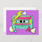 Casette Tape aangepast briefkaart kleur (Voorkant / Achterkant)