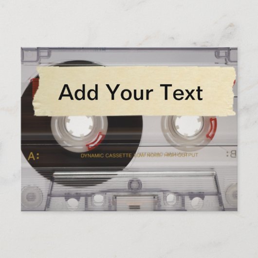 Casette Tape Briefkaart (Voorkant)