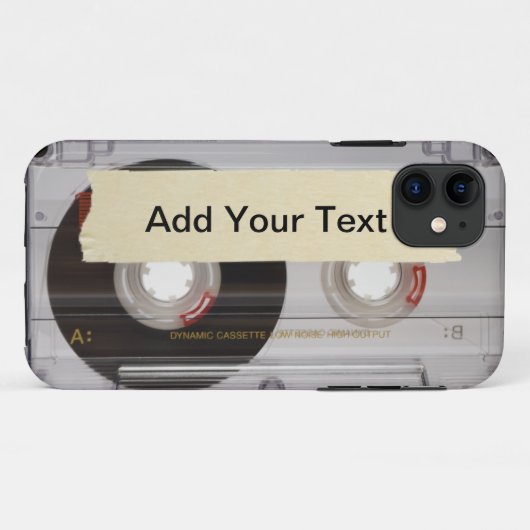 Casette Tape Case-Mate iPhone Case (Achterkant (horizontaal))