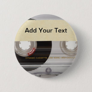 Casette Tape Ronde Button 5,7 Cm