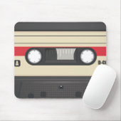 Casette tape - Sunset Red Muismat (Met muis)