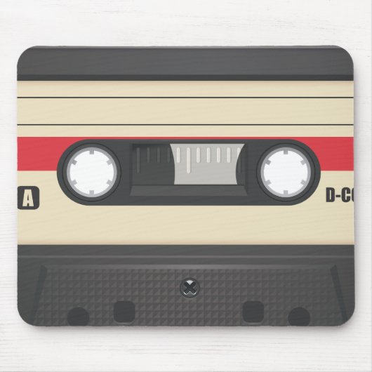 Casette tape - Sunset Red Muismat (Voorkant)
