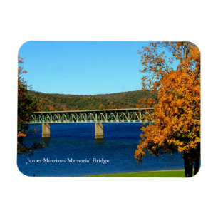 Casey Bridge Colorful Autumn Scene Souvenir Magneet
