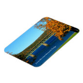 Casey Bridge Colorful Autumn Scene Souvenir Magneet (Linkerzijde)