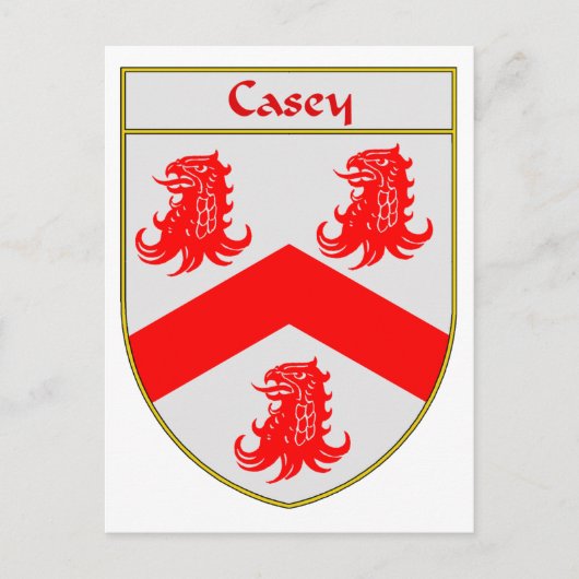 Casey Coat of Arms/Family Crest Briefkaart (Voorkant)