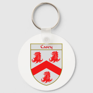 Casey Coat of Arms/Family Crest Sleutelhanger