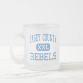 Casey County - Rebels - High Liberty Kentucky Matglas Koffiemok (Links)