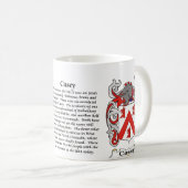 Casey Family Coat of Arms mok (Voorkant rechts)