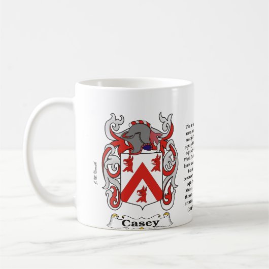 Casey Family Coat of Arms mok (Links)