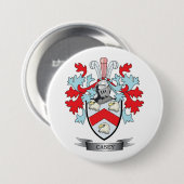 Casey Family Crest en Wapenmunt Ronde Button 7,6 Cm (Voorkant /achterkant)