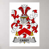 Casey Family Crest Poster (Voorkant)