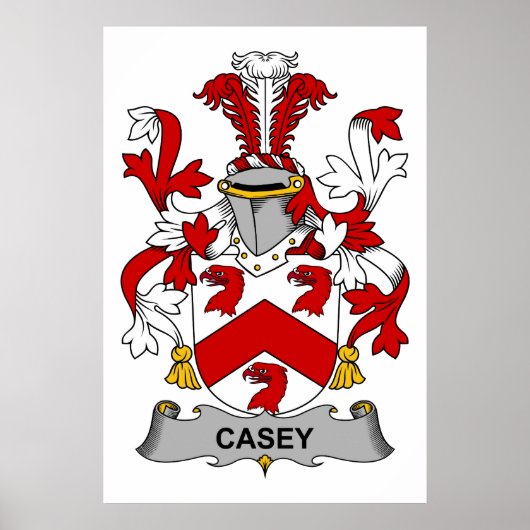 Casey Family Crest Poster (Voorkant)