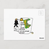 Casey Heinzism Cartoon Ja Verplaats het! Briefkaart (Achterkant)