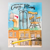 Casey, IL Travel Poster (Voorkant)