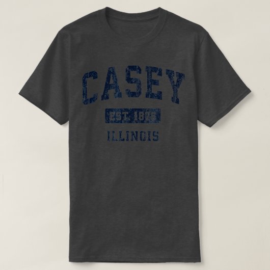 Casey Illinois IL  Athletic Sports Design T-shirt (Design voorkant)