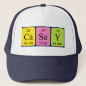 Casey periodic table name hat trucker pet (Voorkant)