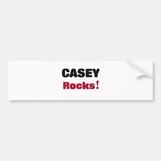 Casey Rocks Bumpersticker (Voorkant)