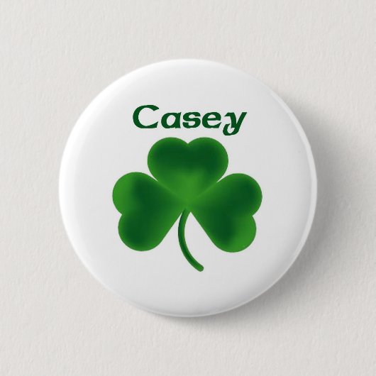 Casey Shamrock Ronde Button 5,7 Cm (Voorkant)