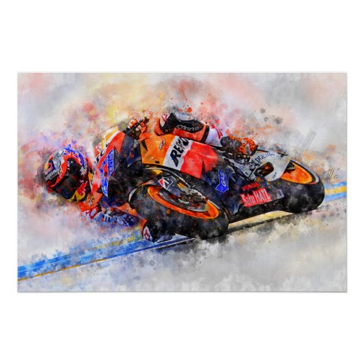 Casey Stoner Perfect Poster (Voorkant)