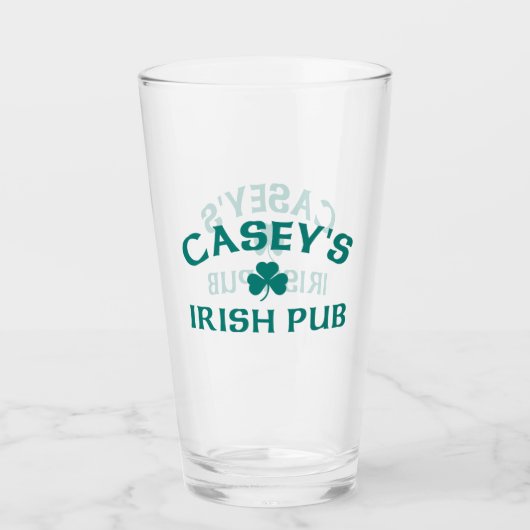 Casey's Ierse Pub Glas (Voorkant)