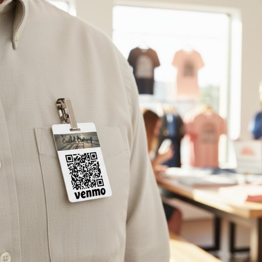 Cash App & Venmo QR Code Bedrijfsbadge Badge