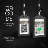 Cash App & Venmo QR Code Bedrijfsbadge Badge