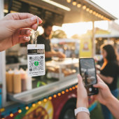 Cash App & Venmo QR Code Gepersonaliseerde Sleutel Sleutelhanger
