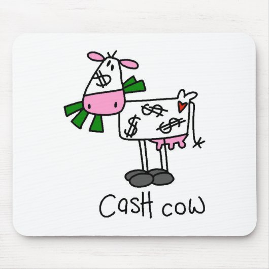 Cash Cow Tshirts en Gifts Muismat (Voorkant)
