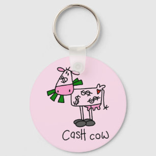 Cash Cow Tshirts en Gifts Sleutelhanger