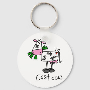 Cash Cow Tshirts en Gifts Sleutelhanger