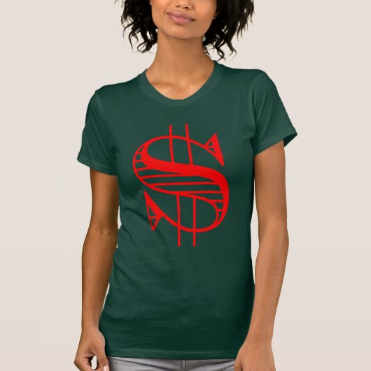 CASH DOLLAR SIGN T-SHIRT (Voorkant)